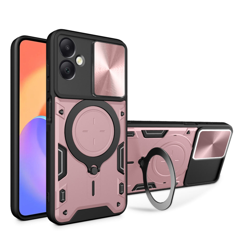 Kuori Samsung Galaxy A06 A065:lle, Techsuit, CamGuard Pro, vaaleanpunakultainen