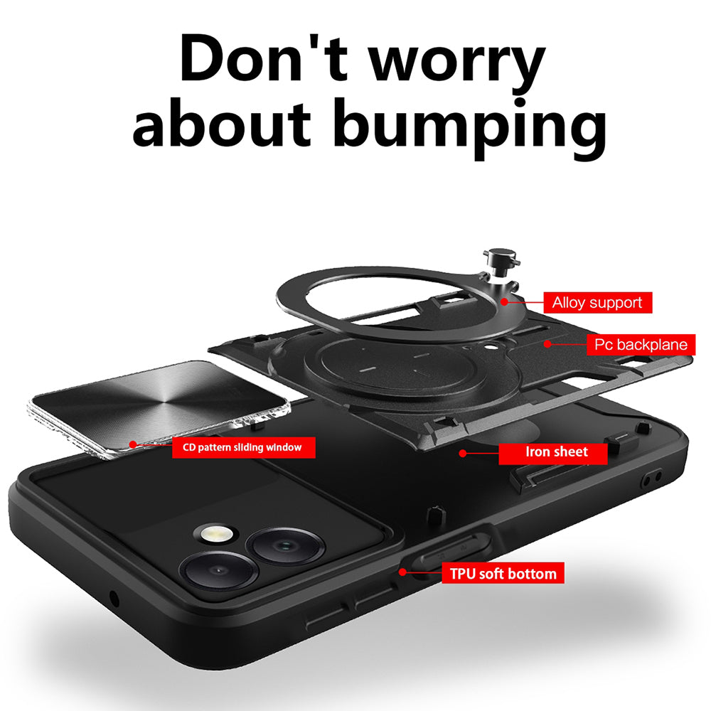Kuori Samsung Galaxy A06 A065:lle, Techsuit, CamGuard Pro, vaaleanpunakultainen