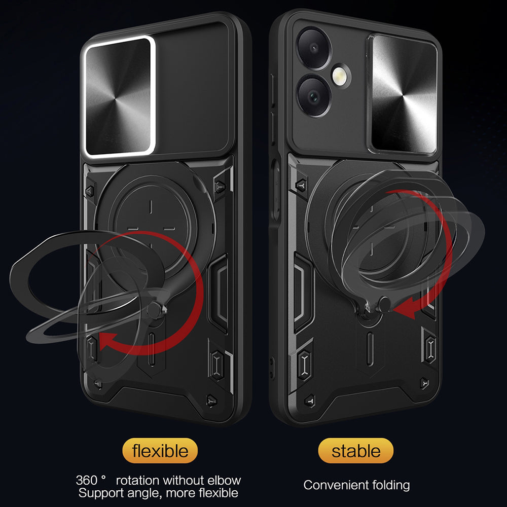 Kuori Samsung Galaxy A06 A065:lle, Techsuit, CamGuard Pro, vaaleanpunakultainen