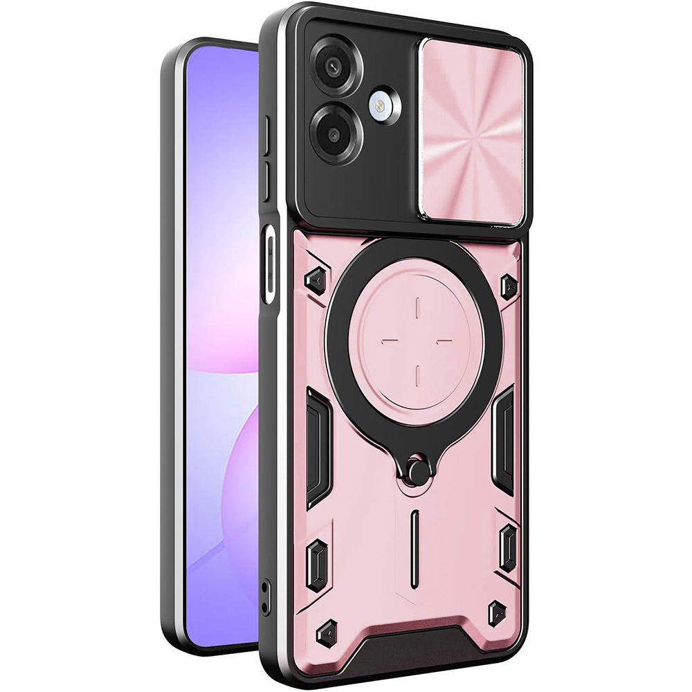 Kuori Samsung Galaxy A07 4G A075:lle, Techsuit, CamGuard Pro, Vaaleanpunainen