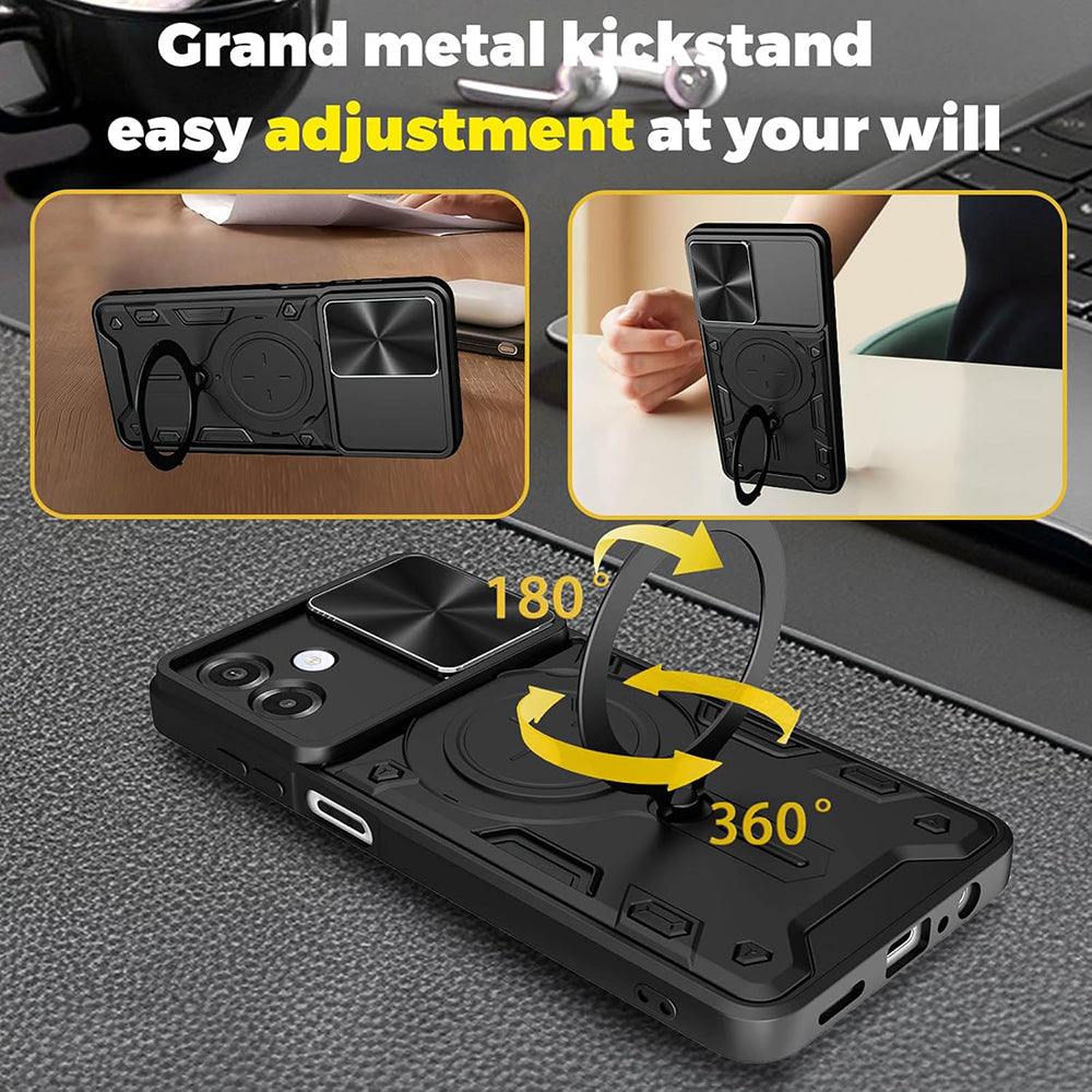 Kuori Samsung Galaxy A07 4G A075:lle, Techsuit, CamGuard Pro, Vaaleanpunainen