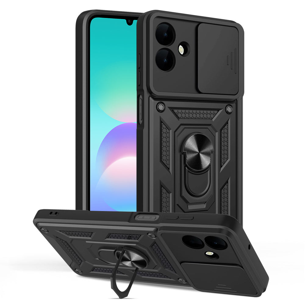 Kuori Samsung Galaxy A08 4G A085 / A07 5G A076, Techsuit, CamShield, Musta