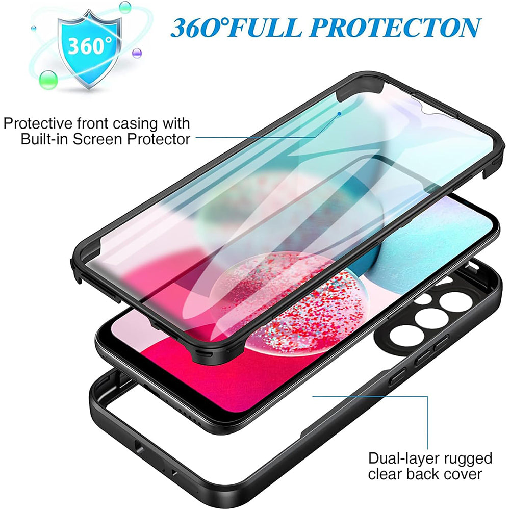 Kuori Samsung Galaxy A14 A145 / A14 5G A146:lle, Techsuit, ColorVerse 360, vaaleanpunainen