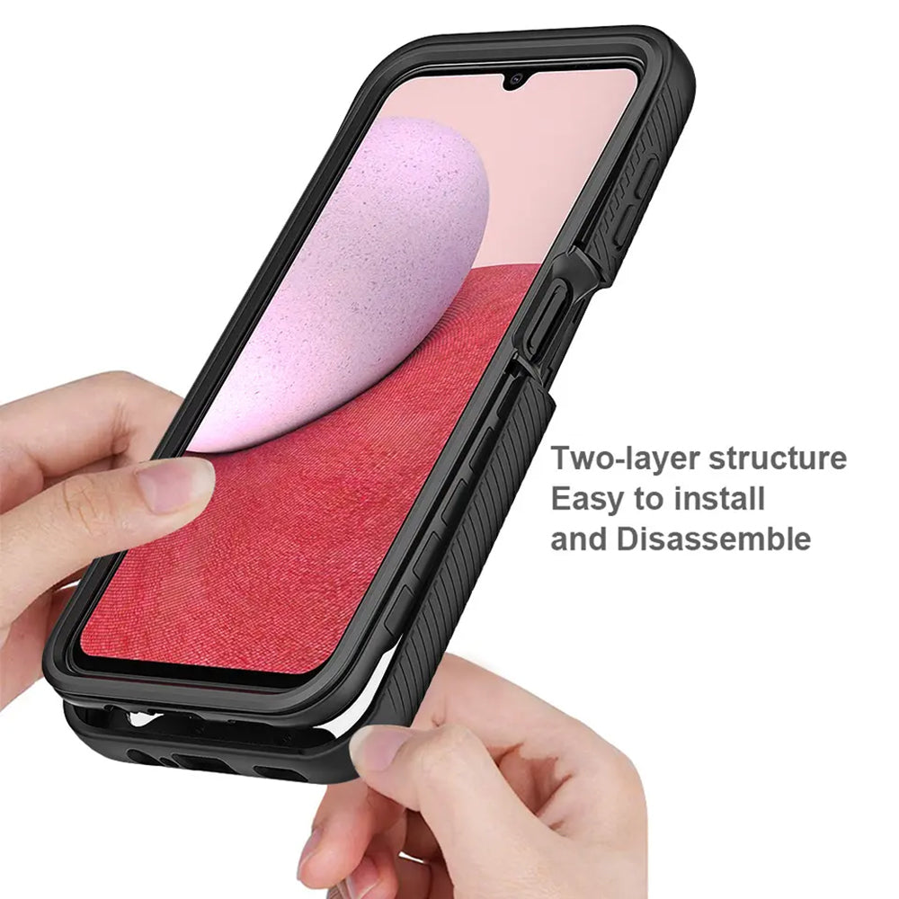 Kotelo Samsung Galaxy A14 A145 / A14 5G A146, Techsuit, Defense360 Pro, Musta