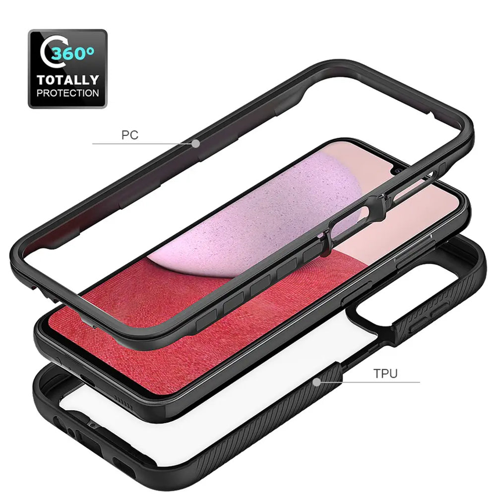 Kotelo Samsung Galaxy A14 A145 / A14 5G A146, Techsuit, Defense360 Pro, Musta
