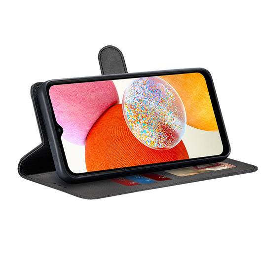 Kuori Samsung Galaxy A14 A145 / A14 5G A146:lle, Techsuit, Diary Book, Musta