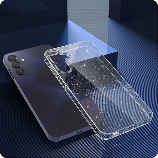 Kuori Samsung Galaxy A15 5G A156 / A15 A155, Techsuit, SparkleSkin, Läpinäkyvä