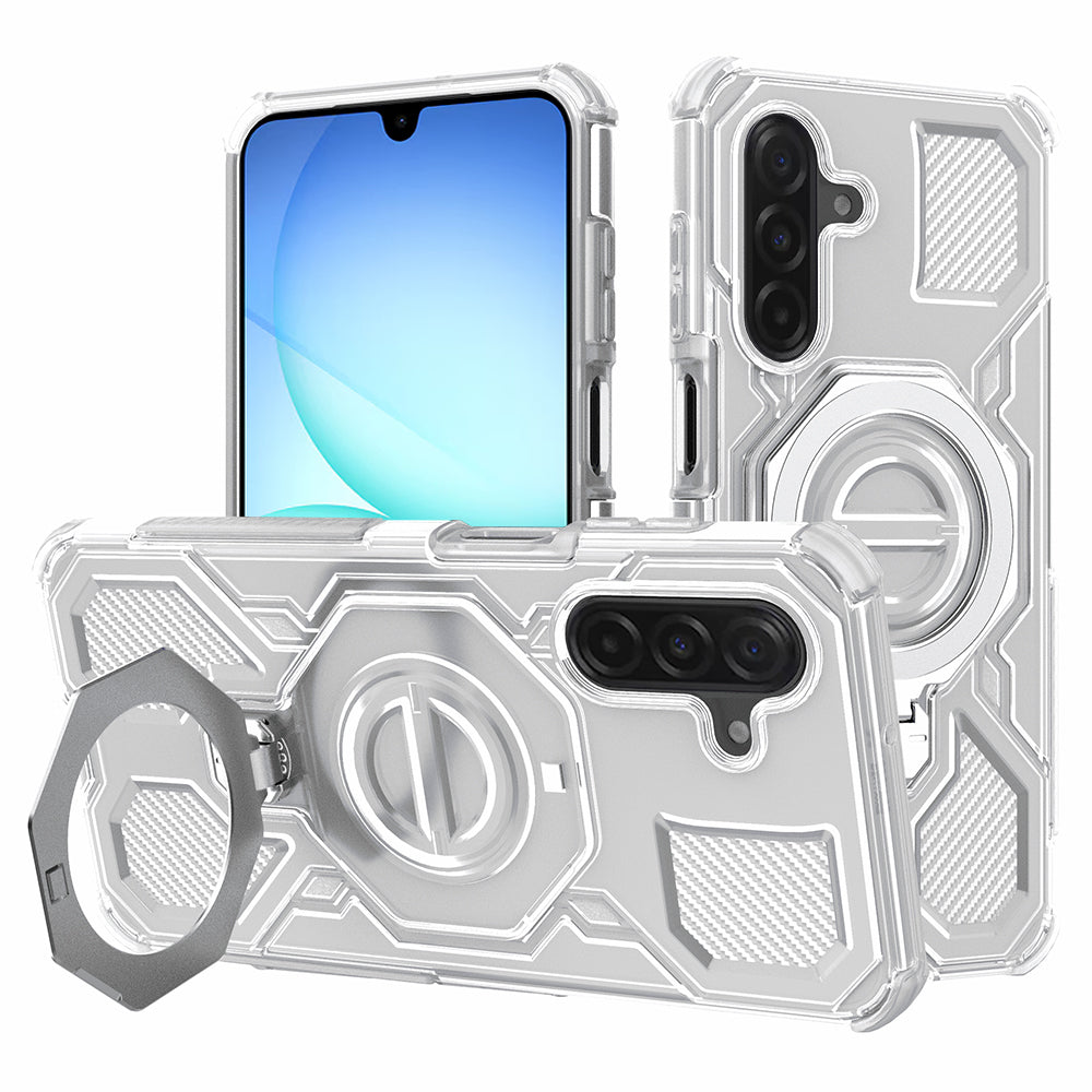 Suojakotelo Samsung Galaxy A17 4G / A17 5G, Techsuit, Carbon Shield Pro, Valkoinen