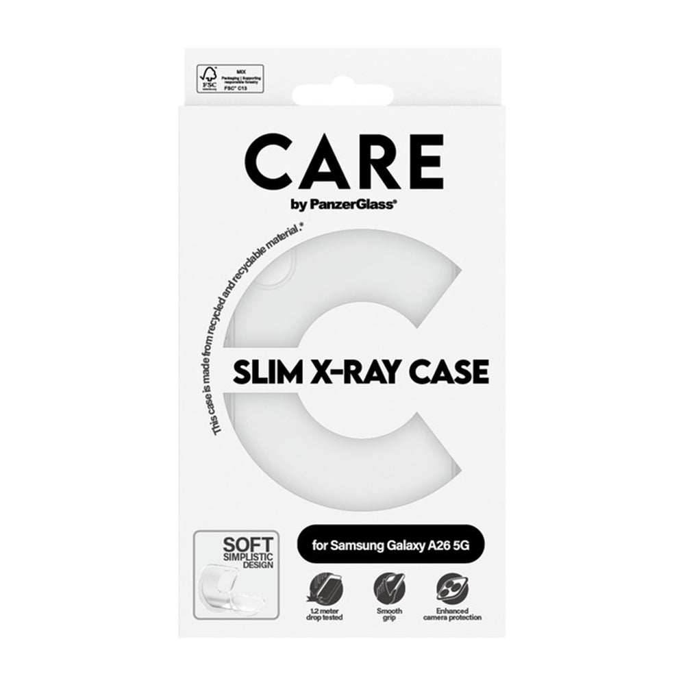 Case for Samsung Galaxy A26 A266, PanzerGlass, Fashionable Care, Transparent