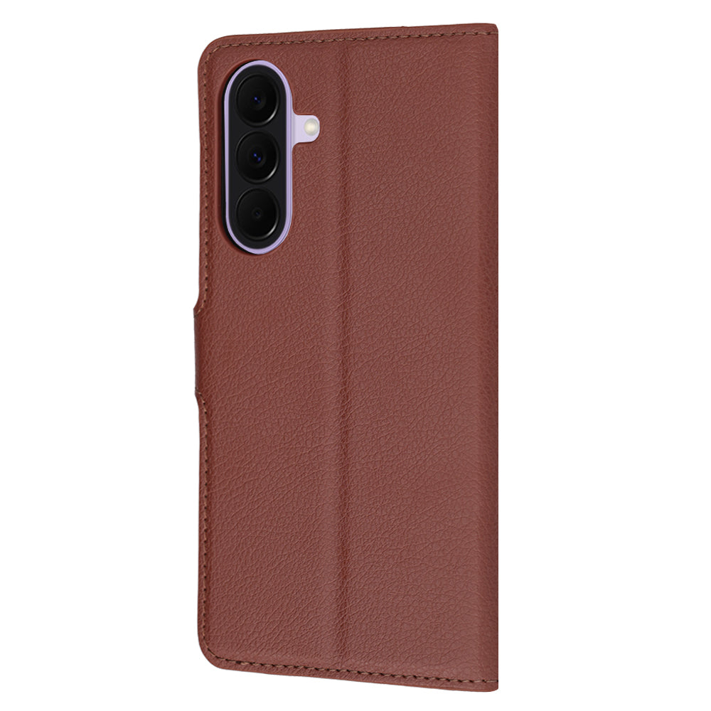 Kuori Samsung Galaxy A27 5G:lle, Techsuit, nahkainen folio, ruskea