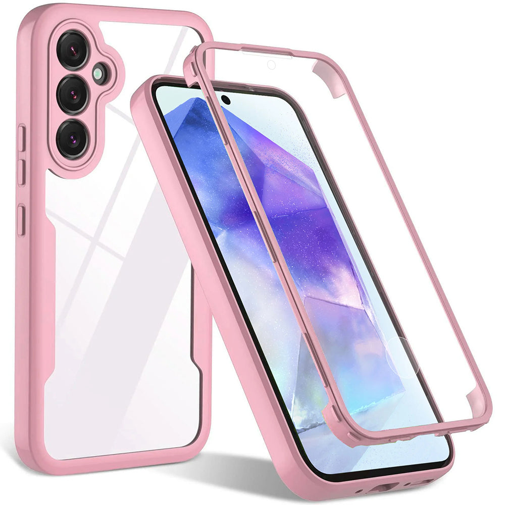 Kuori Samsung Galaxy A35 5G A356:lle, Techsuit, ColorVerse 360, Vaaleanpunainen