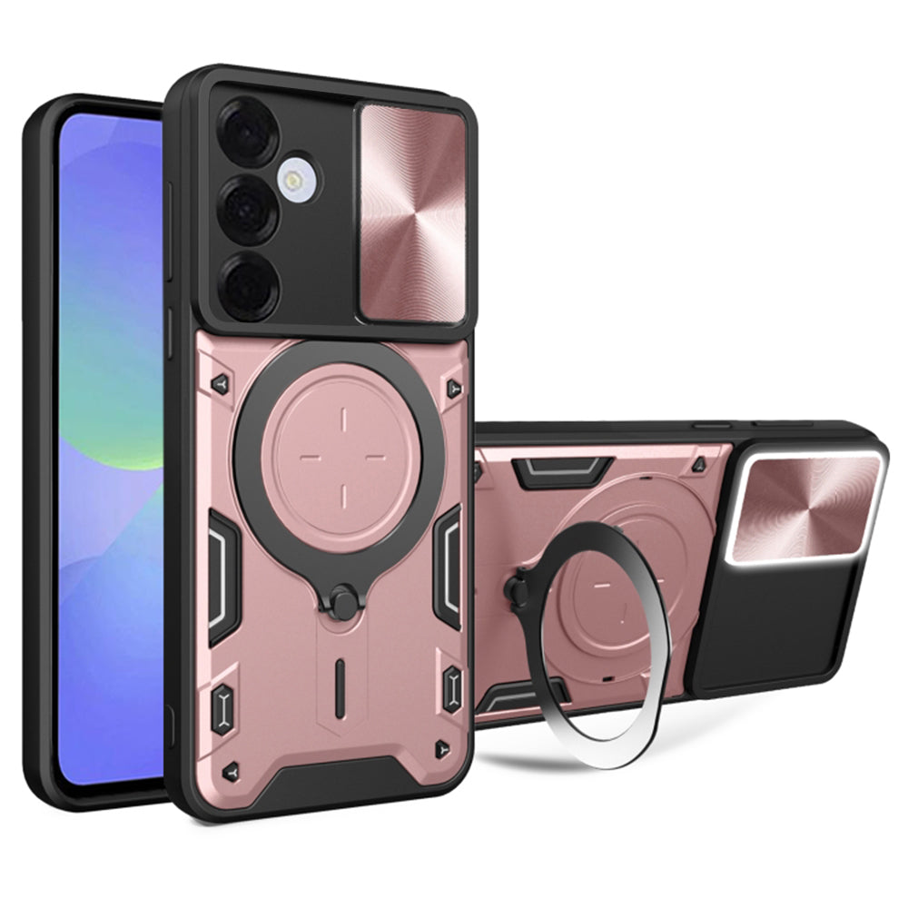 Kuori Samsung Galaxy A36 A366:lle, Techsuit, CamGuard Pro, Vaaleanpunakultainen