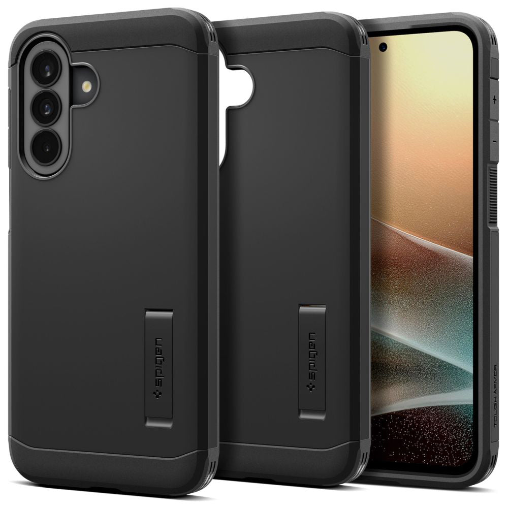 Suojakotelo Samsung Galaxy A37 5G:lle, Spigen, Tough Armor, Musta ACS11131
