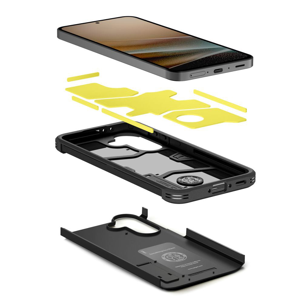 Suojakotelo Samsung Galaxy A37 5G:lle, Spigen, Tough Armor, Musta ACS11131