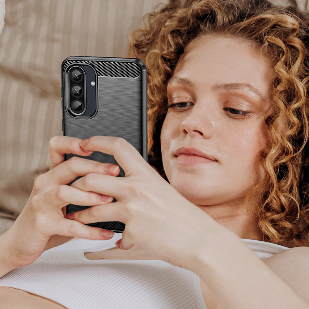 Kotelo Samsung Galaxy A37 5G:lle, Techsuit, Carbon, Sininen