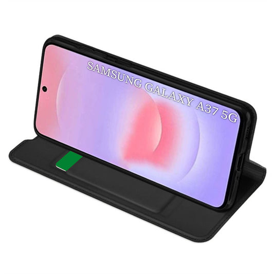 Suojakotelo Samsung Galaxy A37 5G:lle, Techsuit, Magskin Book, Musta