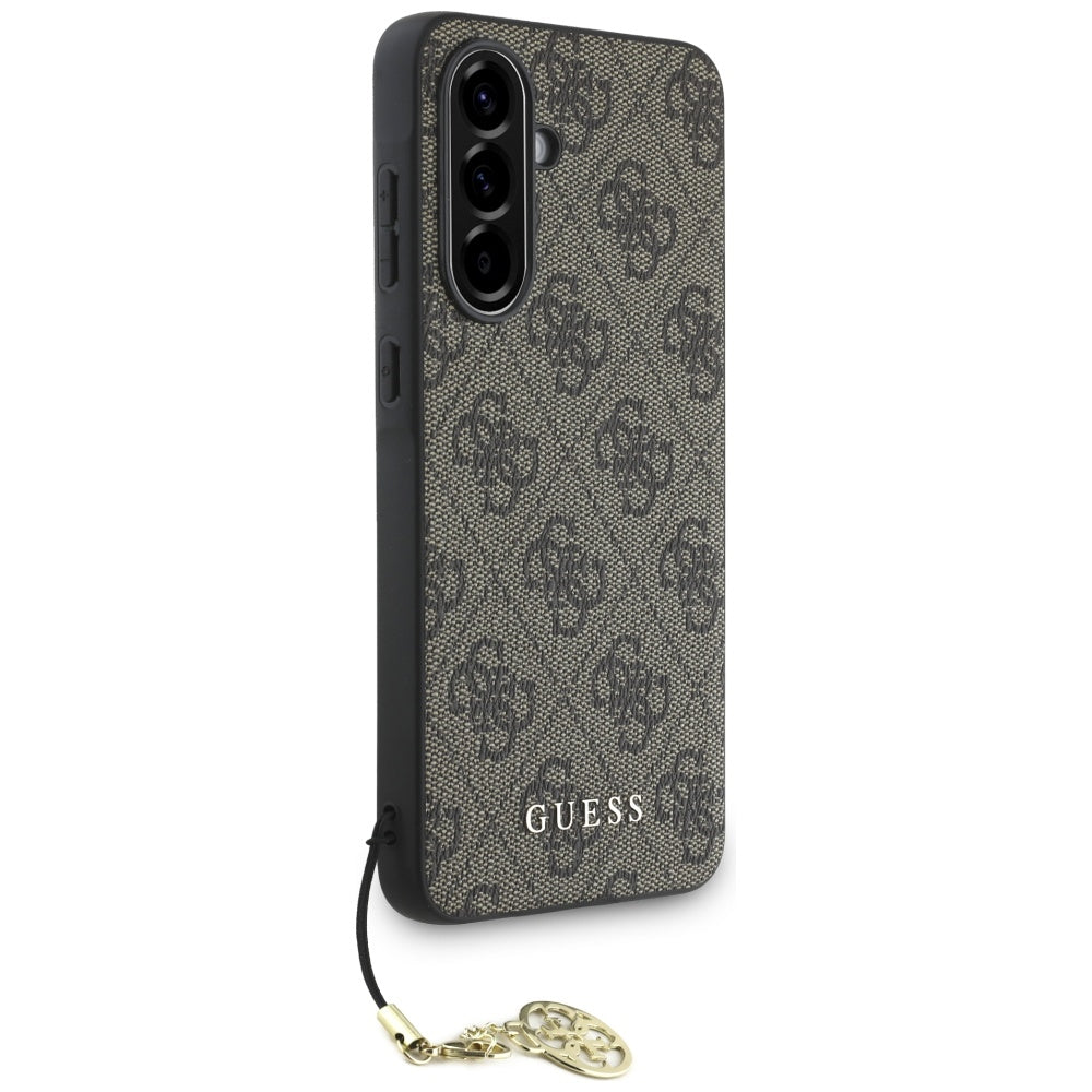 Suojakotelo Samsung Galaxy A56 A566:lle, Guess, 4G Charm, Ruskea