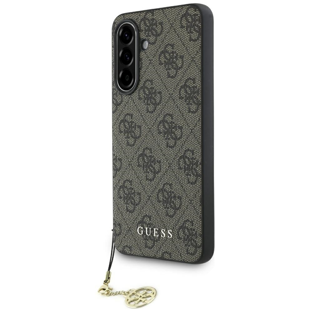 Suojakotelo Samsung Galaxy A56 A566:lle, Guess, 4G Charm, Ruskea