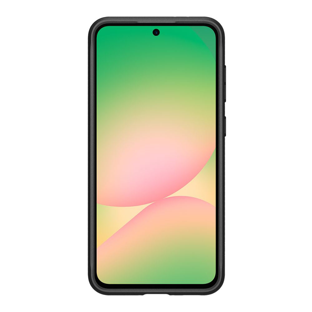 Kotelo Samsung Galaxy A56 A566:lle, Spigen, Rugged Armor, Musta ACS09225