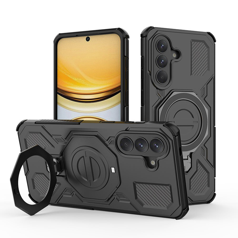 Suojakotelo Samsung Galaxy A57 5G:lle, Techsuit, Carbon Shield Pro, Musta