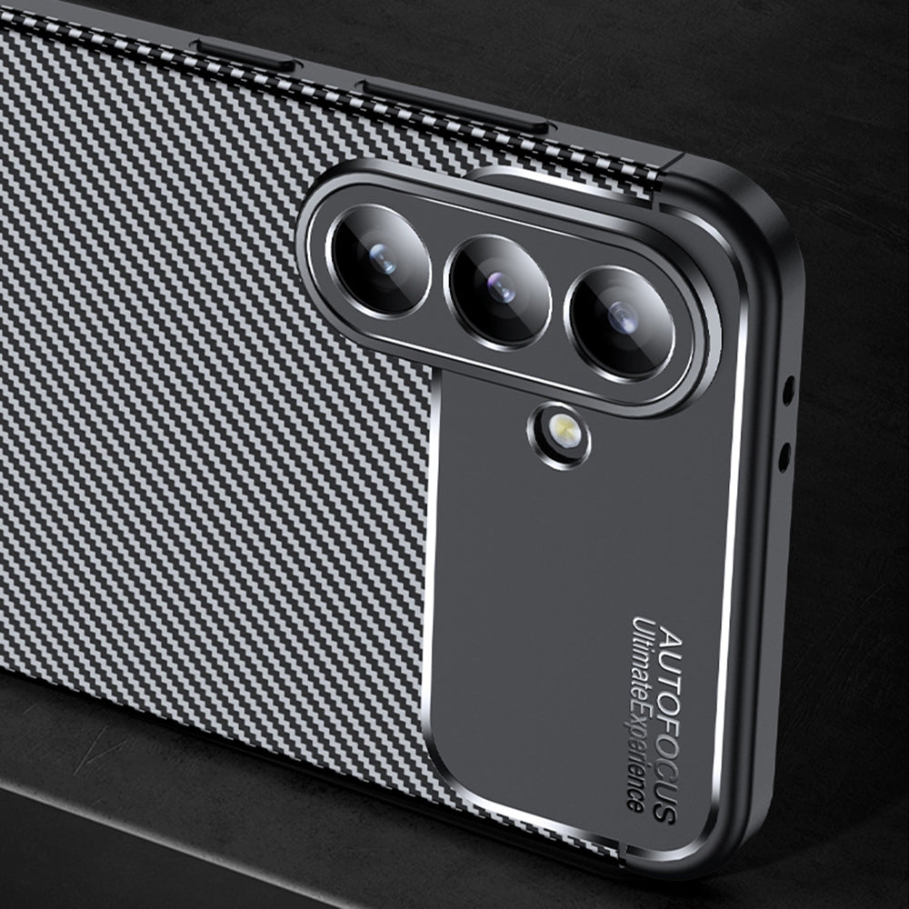 Suojakotelo Samsung Galaxy A57 5G:lle, Techsuit, CarbonFiber, Musta
