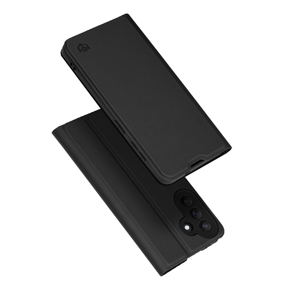 Suojakotelo Samsung Galaxy A57 5G:lle, Techsuit, Magskin Book, Musta