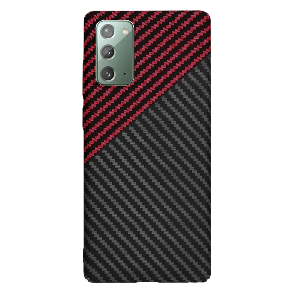 Kuori Samsung Galaxy Note 20 5G N981 / Note 20 N980:lle, Techsuit, Carbonite FiberShell, Musta Punainen