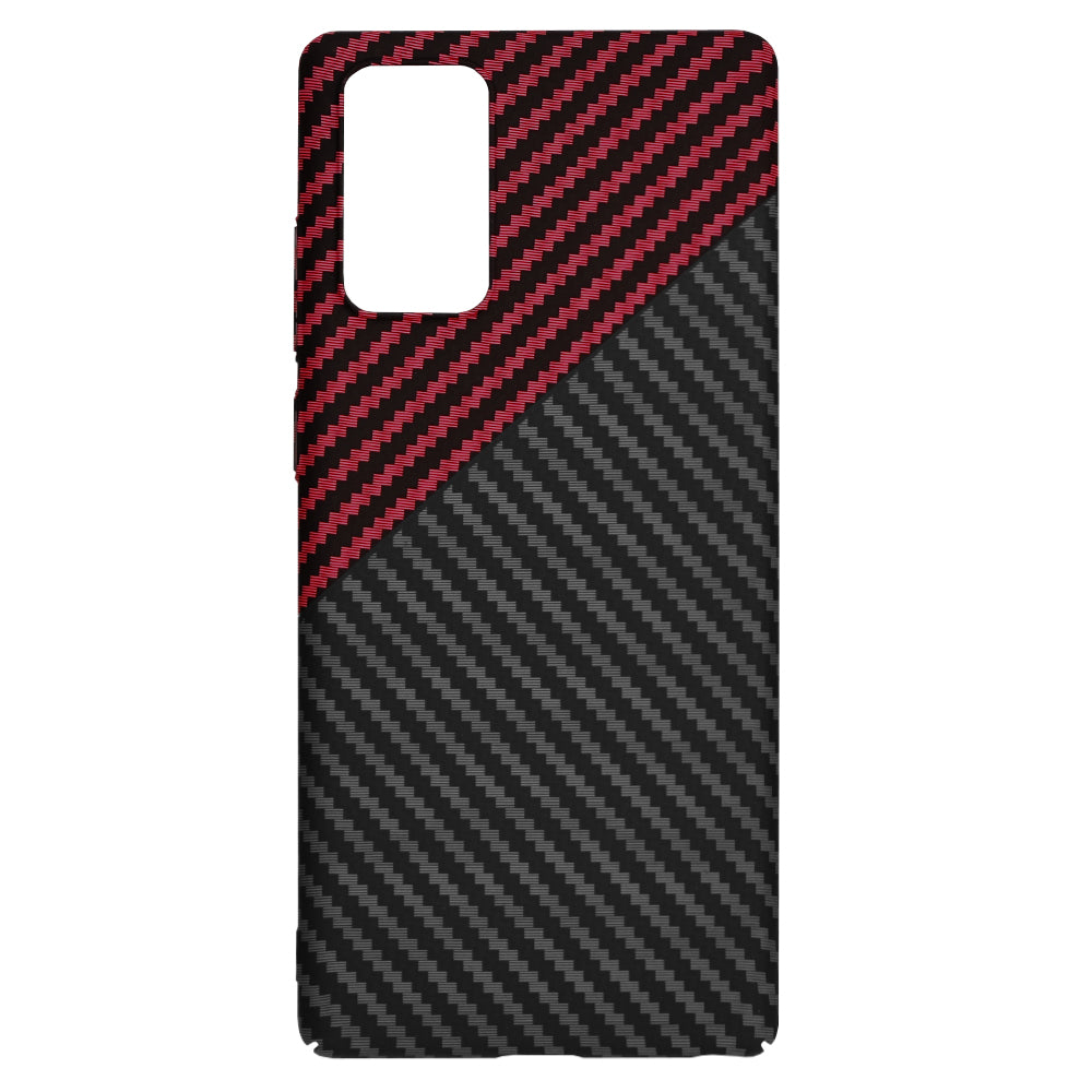 Kuori Samsung Galaxy Note 20 5G N981 / Note 20 N980:lle, Techsuit, Carbonite FiberShell, Musta Punainen