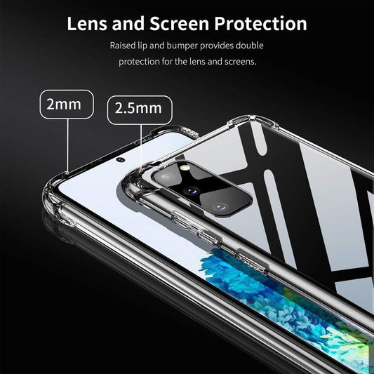 Kuori Samsung Galaxy S20+ 5G G986 / S20+ G985:lle, Techsuit, Iskunkestävä Kirkas, Läpinäkyvä