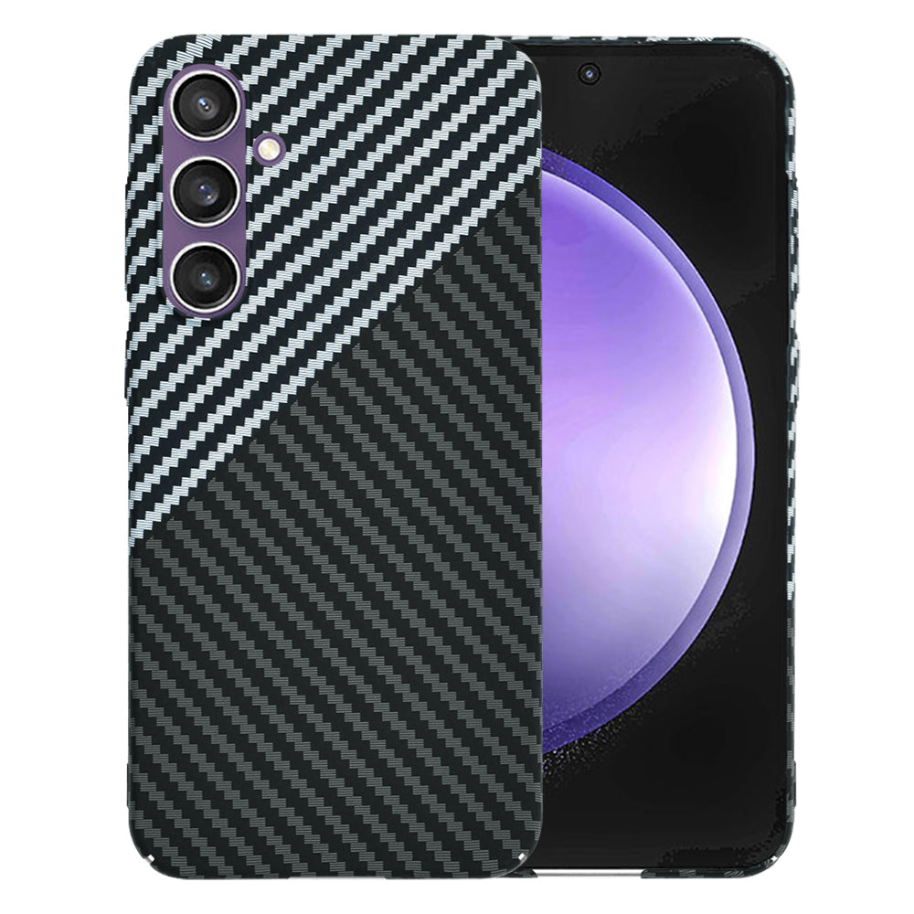 Kuori Samsung Galaxy S23 FE S711:lle, Techsuit, Carbonite FiberShell, Musta Harmaa