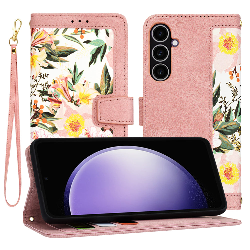 Kuori Samsung Galaxy S23 FE S711:lle, Techsuit, FlipCraft, Vaaleanpunainen