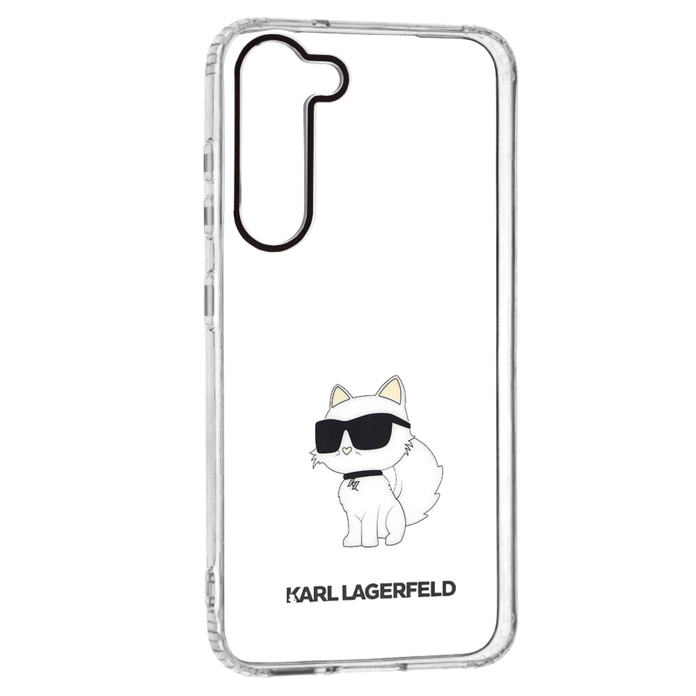 Kotelo Samsung Galaxy S23+ S916:lle, Karl Lagerfeld, Ikonik Choupette, Läpinäkyvä