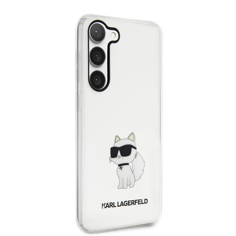 Kotelo Samsung Galaxy S23+ S916:lle, Karl Lagerfeld, Ikonik Choupette, Läpinäkyvä