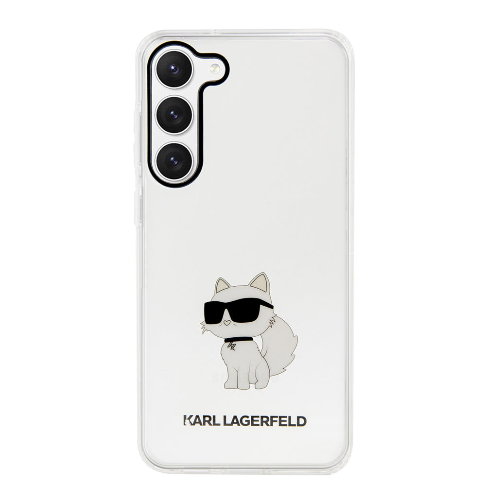 Kotelo Samsung Galaxy S23+ S916:lle, Karl Lagerfeld, Ikonik Choupette, Läpinäkyvä