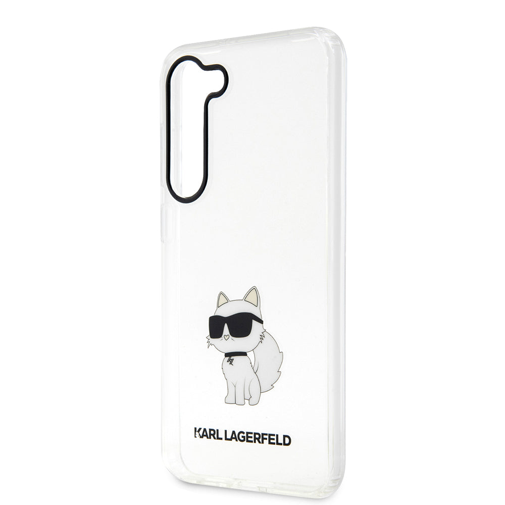 Kotelo Samsung Galaxy S23+ S916:lle, Karl Lagerfeld, Ikonik Choupette, Läpinäkyvä
