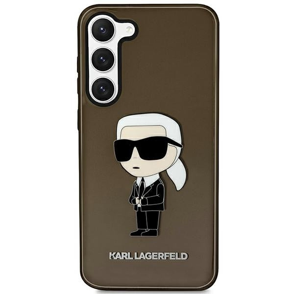 Kotelo Samsung Galaxy S23+ S916:lle, Karl Lagerfeld, Ikonik Karl, Musta