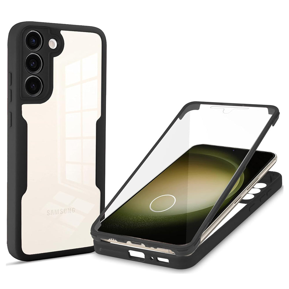 Suojakotelo Samsung Galaxy S23+ S916, Techsuit, ColorVerse 360, Musta