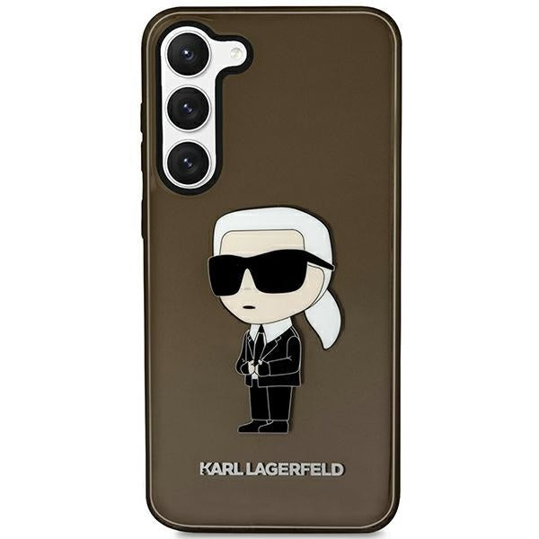 Kotelo Samsung Galaxy S23 S911:lle, Karl Lagerfeld, Ikonik Karl, Musta