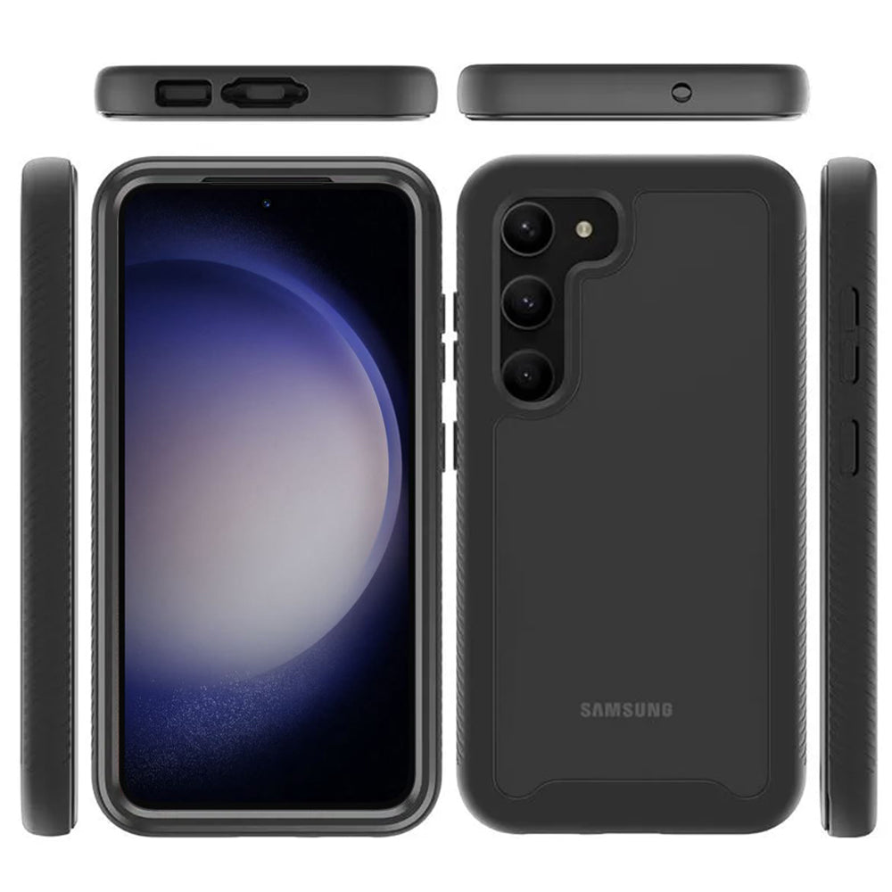 Kotelo Samsung Galaxy S23 S911:lle, Techsuit, Defense360 Pro, Musta