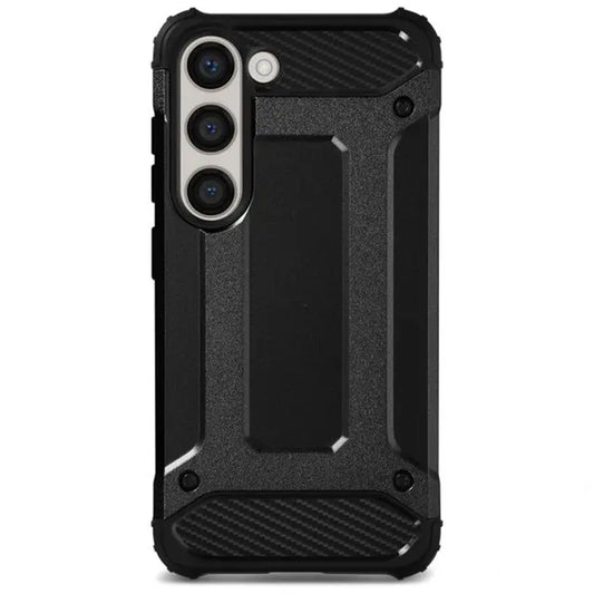 Kuori Samsung Galaxy S23 S911:lle, Techsuit, Hybrid Armor, Musta