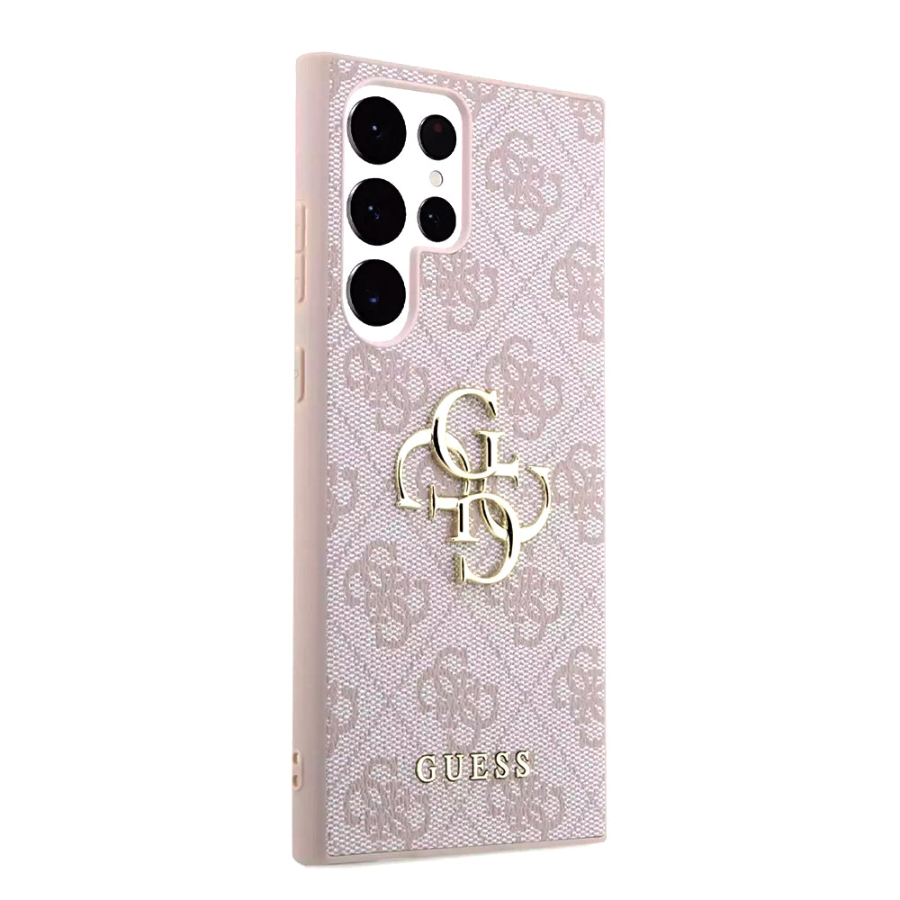 Suojakotelo Samsung Galaxy S23 Ultra S918:lle, Guess, 4G Big Logo, Pinkki