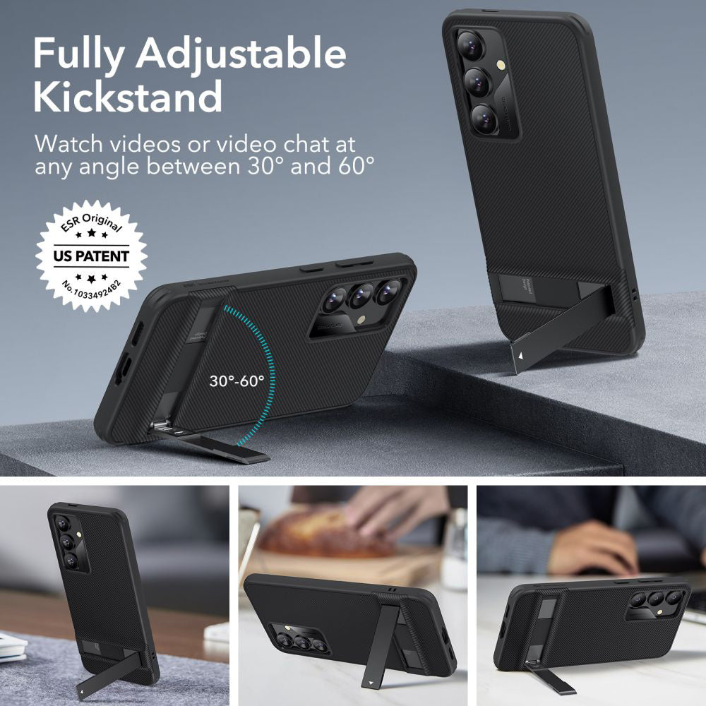 Kotelo Samsung Galaxy S24+ S926, ESR, Air Shield Boost Kickstand, Musta