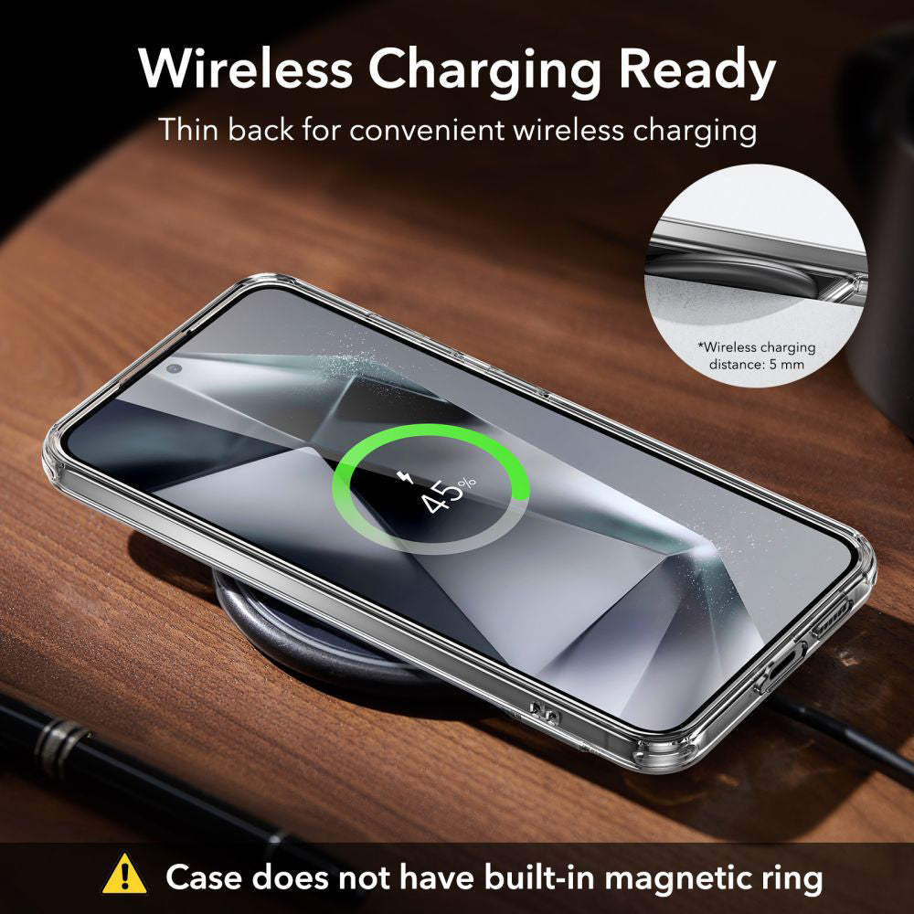 Suojakotelo Samsung Galaxy S24+ S926, ESR, Air Shield Boost Kickstand, Läpinäkyvä