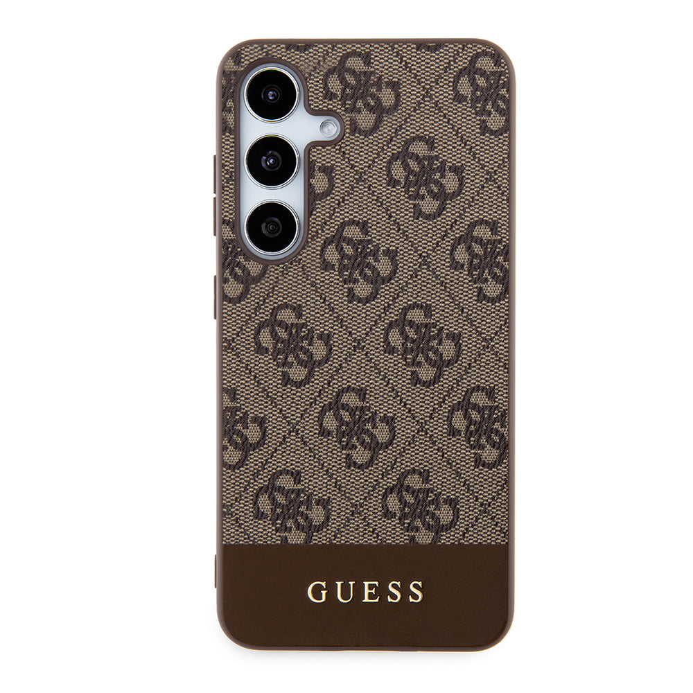 Suojakotelo Samsung Galaxy S24+ S926, Guess, 4G Stripe, Ruskea