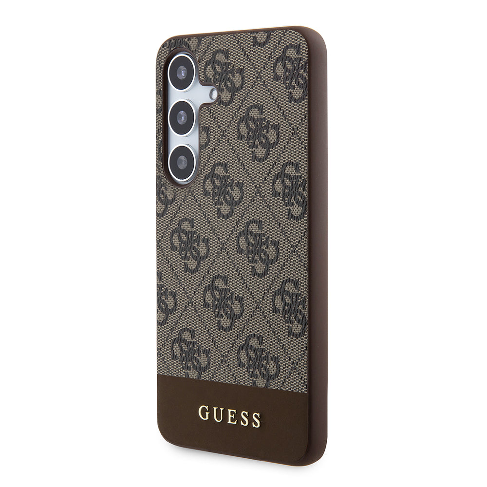 Suojakotelo Samsung Galaxy S24+ S926, Guess, 4G Stripe, Ruskea
