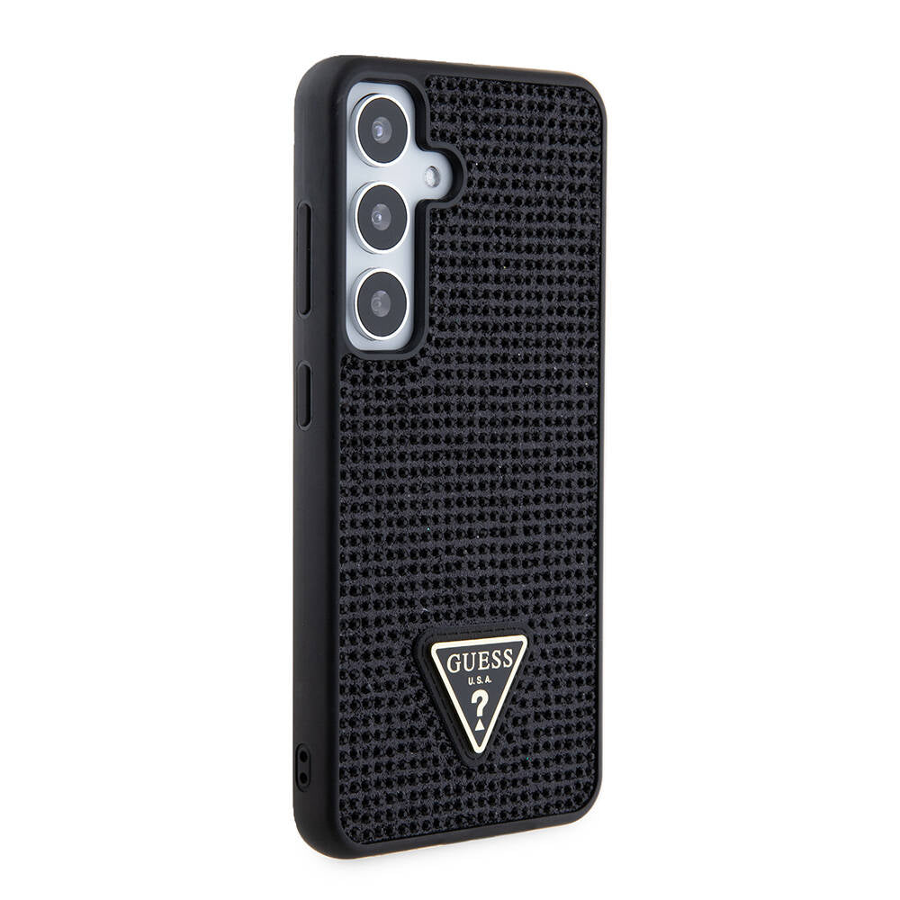 Kotelo Samsung Galaxy S24+ S926, Guess, Rhinestone Triangle Logo, Musta