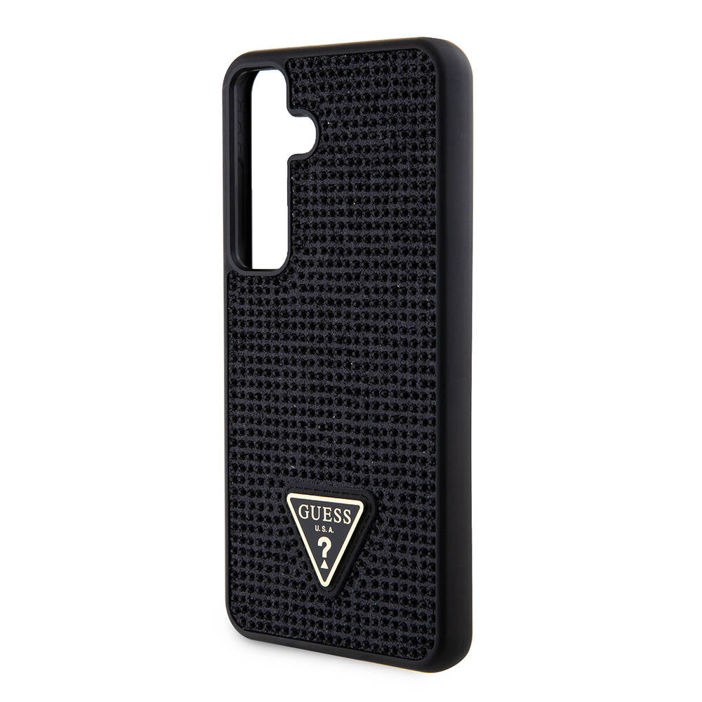 Kotelo Samsung Galaxy S24+ S926, Guess, Rhinestone Triangle Logo, Musta