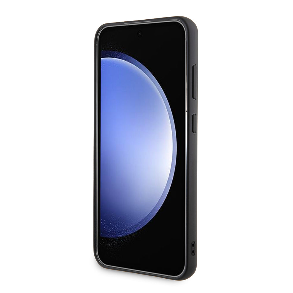 Kotelo Samsung Galaxy S24+ S926:lle, Karl Lagerfeld, 3D Rubber Ikonik Karl, Musta