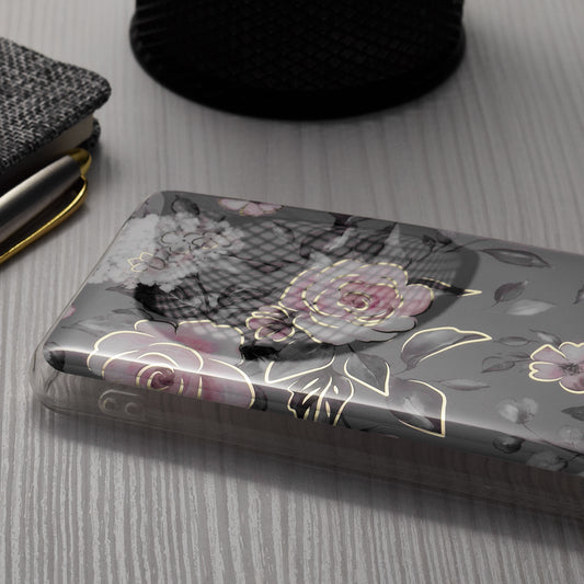 Kuori Samsung Galaxy S24+ S926:lle, Techsuit, Marble, Harmaa