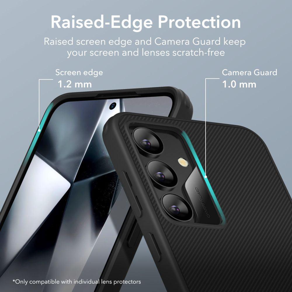 Case for Samsung Galaxy S24 S921, ESR, Air Shield Boost Kickstand, Black
